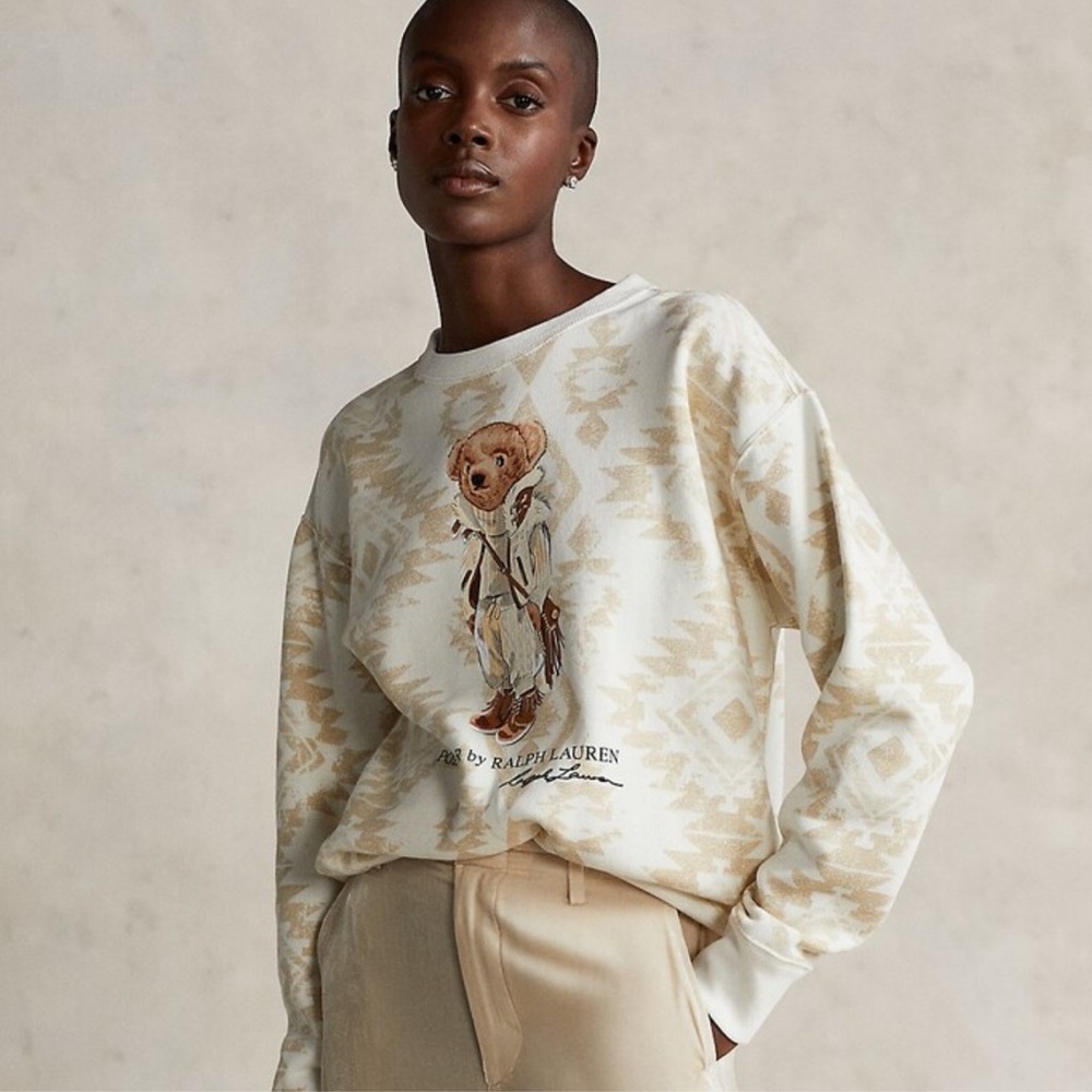 Ralph Lauren Cream and Tan Sweater